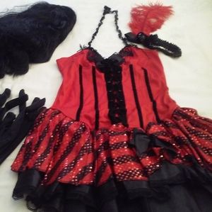 Caberet girl Halloween outfit size 4-6 small adult women